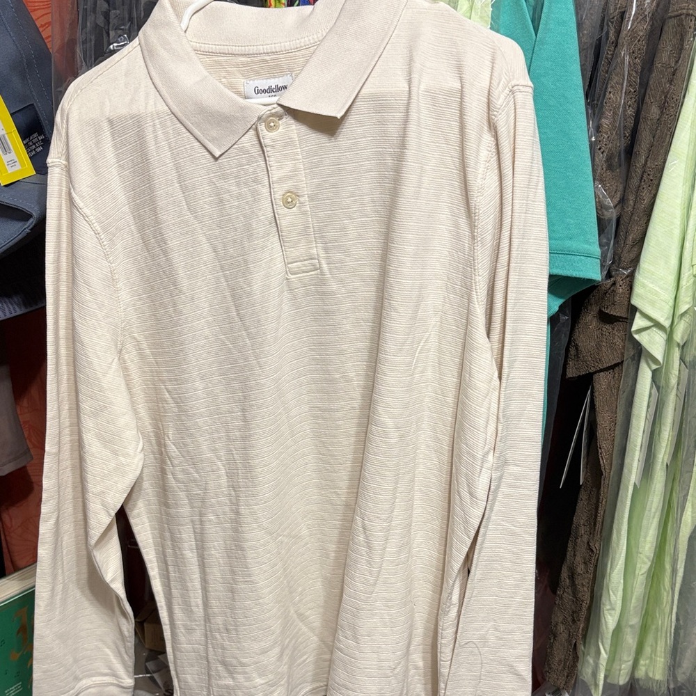 Goodfellow & Co Men's Beige Polo Shirt